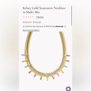 Kendra Scott Kelsey statement necklace - new with tag